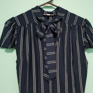 Navy blue blouse
